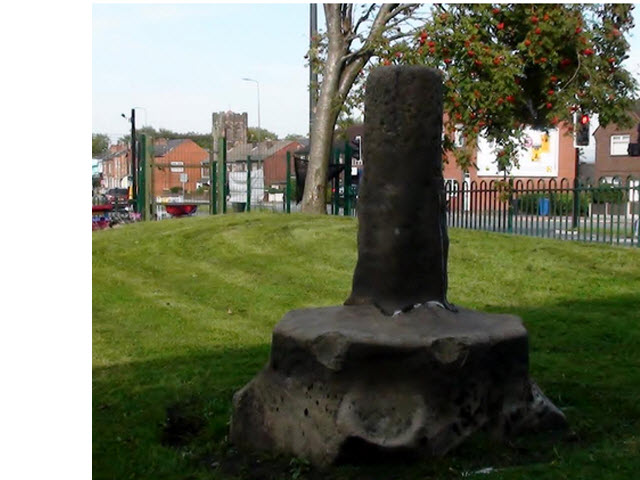 Stump of old boundary cross in St Pauls school yard